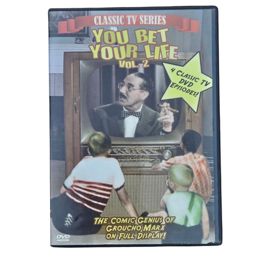 Classic TV Series You Bet Your Life Volume 2 DVD  4 Episodes  Groucho Marx